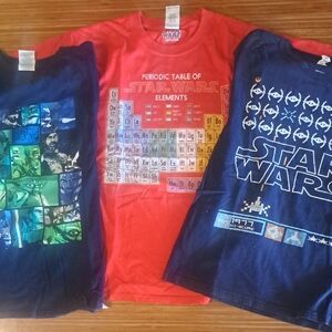 4 Star Wars T-Shirt Set - Red and Blue